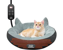 Elektrisch Verwarmd Kattenmandje - Zacht & Gezellig Huisdierbed met Timer en Temperatuurregeling