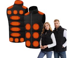 Elektrisch verwarmd vest met 21 zones en 3 temperaturen voor heren en dames
