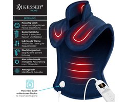 Elektrisch Warmtekussen met Nekverwarmer en Afstandsbediening voor Rug en Schouders