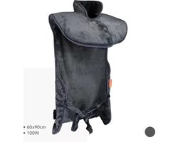 Elektrisch warmtekussen Nek/Rug 60×90 cm - 9 warmtestanden - Warmyou Hugme - Antraciet