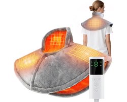 Elektrische Nek- en Schouderwarmer met 9 Warmtestanden en Timer voor Pijnverlichting