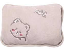 Elektrische Warmwaterkruik - Oplaadbare Kruik Handwarmer - Lichaam Warm Houden - Zachte Flanellen Buitenkant