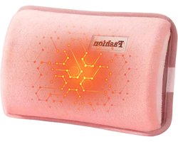 Elektrische Warmwaterkruik - Oplaadbare Kruik Verwarmingskussen - Lichaam Verwarmen - Afneembare Pluche Hoes - 27 x 19 x 4 cm