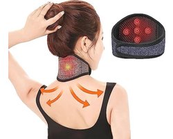 Ergonomische Zelfverwarmende Neksteun voor Nekpijn - Verstelbare Halsband voor Vrouwen en Mannen