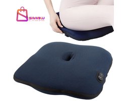 Heated Seat Cushion – Stoel Kussen met Verwarming & Vibratie Massage – Comfort Zitkussen voor Thuis, Auto & Kantoor – Warmtekussen – hoofdkussen – kussens – warmtekussen – warmte kussen – 77000