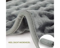 ITAGALA Warmte Kussen - Warmtekussen Elektrisch - Warmtedeken - Verwarmingsmat - Verwarmingskussen - Heating Pad 30*40cm - Automatische Uitschakeling - Oververhittingsbescherming - 4 timerstanden - 6 warmtestanden - Groengrijs