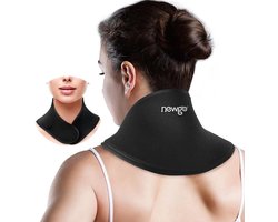 Koele Gel Nek Pad voor Nekpijn Verlichting - Warmte & Koudetherapie - Herbruikbaar IJs Kussen