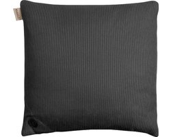 Kuddle Warmtekussen Oplaadbaar - Gebreid 'Cozy Grey' 45x45cm - Draadloos & Elektrisch - Inclusief Powerbank