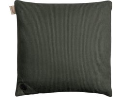 Kuddle Warmtekussen Oplaadbaar - Gebreid 'Olive Green' 45x45cm - Draadloos & Elektrisch - Inclusief Powerbank