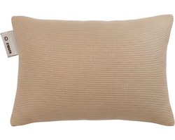Kuddle Warmtekussen Oplaadbaar - Gebreid 'Sand Beige' 45x60cm - Draadloos & Elektrisch - Vaste batterij