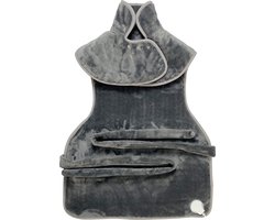 Lexorion Aqua - Warmtekussen - Elektrisch Verwarmingskussen voor Nek,Schouders en Rug - 9 Temperatuurstanden - 100W Flanellen Verwarmingskussen - Snel Verwarmend - Wasbaar - 60x90cm – Grijs