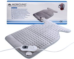 Mobiclinic - Elektrische Warmtekussen voor nek - Schouder en rug - 62x43 cm - 3 warmtestanden - Automatische uitschakeling