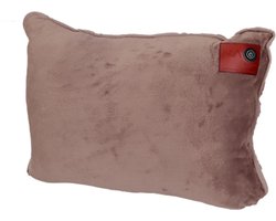 Nikki Amsterdam | The.Pillow | Taupe | Bruin | Duurzaam | Draadloos | 60 x 45 x 18cm | Infrarood | Warmtekussen | In en Outdoor | Loungekussen | incl 16.000 mAh Powerbank | Gebruiksduur: tot 14 uur