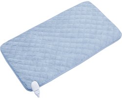 NOVARTA Elektrische Grafeen Verwarmingspad – Medisch Far-infrarood Warmtekussen – Snel Verwarmend in 3 Seconden – Afneembaar & Wasbaar – 5 Temperatuurstanden – 40x76cm – Blauw