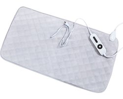 NOVARTA, XL Elektrisch Warmtekussen voor Rug, Voeten, Nek, Schouders, Buik - 2024 model - Heating Pad - Verwarmingskussen - Wasmachine - 75x40cm - Grijs
