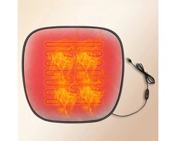 Oplaadbaar USB Verwarmd Zitkussen – Snelle Verwarming Stoelverwarmingskussen, Elektrisch Verwarmd Zitkussen, Auto Stoel Verwarming, Thuis & Office Comfort