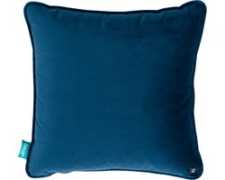 Qnuss Elektrisch Warmtekussen - infraroodwarmte - Oplaadbaar - Draadloos - Midnight blue - 45x45 - Inclusief Powerbank