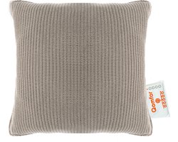Qomfor Draadloos Warmtekussen - Knit - 43x43 - Oplaadbaar - Elektrisch kussen - Zandgloed