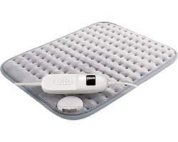 Quality Heating Warmtekussen Elektrisch - 40x30cm - Nek en Schouders - Wasbaar - Heating Pad - Grijs