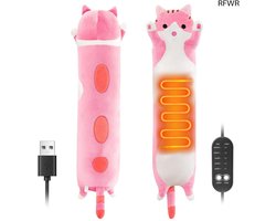 RFWR® Draagbaar verwarmingskussen voor pijnverlichting - USB verwarmd knuffelkussen voor vrouwen en kinderen