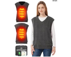 RFWR® Verwarmde trui voor heren en dames met powerbank en 3 temperatuurniveaus