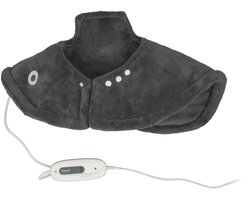 Sensiplast Elektrisch kussen | Heating pad | Schouders | 56 x 52 cm | Drukknopen | 6 Warmtestanden | Automatische uitschakeling | Snelle opwarming | Polyester | Machinewasbaar |