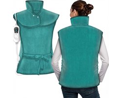 SNJY® Warmtekussen Oplaadbaar - Verwarmingskussen - Warmtekussen Voor Rug, Schouder en Nek Elektrisch - 100 Watt - Turquoise