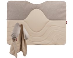 Stoov Huge hug³ | Draadloos infrarood warmtedeken | Sla de warmte om je heen | 135x180 cm | Soft Beige | Flex 33Wh batterij