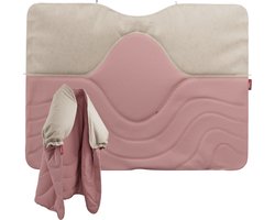 Stoov Huge hug³ | Draadloos infrarood warmtedeken | Sla de warmte om je heen | 135x180 cm | Soft Pink | Flex 33Wh batterij