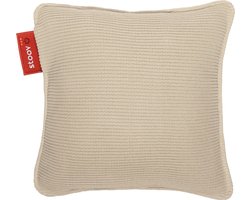 Stoov Warmtekussen | Ploov¹ Sandstone Beige | Duurzaam & Draadloos | Infrarood warmtekussen | 45x45 cm | Standard batterij