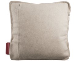 Stoov Warmtekussen | Ploov³ Soft Beige | Duurzaam & Draadloos | Infrarood warmtekussen | 45x45 cm | Base 24Wh batterij
