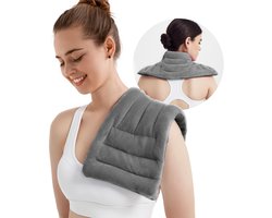 Verwarmbaar Kruik voor Pijnbestrijding Nek Schouder Rug Knie Krampen en Spierpijn 20x45cm