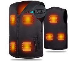 Verwarmd Gilet voor Heren, Elektrisch Warm Vest met Verschillende Verwarmingsniveaus