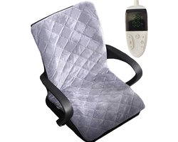 Verwarmd Stoelkussen voor Bureaustoelen - 8 verwarmingsmodi, Grote Oppervlakte en Snelle Opwarming
