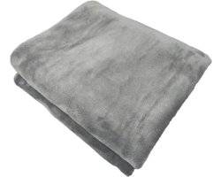 Verwarmde 12 volt fleece autodeken - constante temperatuur - anti-oververhitting - reisverwarmingsdeken voor auto en camper - geweldig voor koud weer - bumperkleven en noodkits (grijs)
