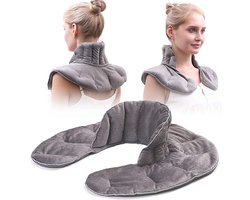 Verwarmend kussen, Halsband voor schouders en hals, Grijs