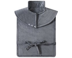 Verwarmend Kussen, Verwarmend Kussen voor Hals, Rug en Schouders, 9 Warmteniveaus, 4 Automatische Uitschakeltijden, 60 x 90CM (grijs)