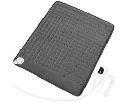 Verwarmingskussen, elektrische verwarmingskussens voor rug, vochtig verwarmingskussen voor schouders en knieën, warmtekussen voor armen en benen, Valentijnsdagcadeaus - automatische uitschakeling (Donkergrijs, 20'' × 24' Europese standaardstekker)