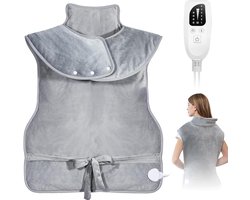 Verwarmingskussen voor rug en nek met zachte warmte en timerfunctie
