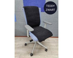 VH Regelbare stoel verwarmer - "Vulcano" - Teddy Black - 40 x 120 cm (100 Watt) - Met LCD controller - 8 warmte standen