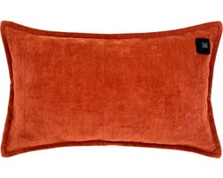 Warmpi® Draadloos Warmtekussen 30x50cm – Incl. 10.000mAh Powerbank – Infrarood Elektrisch Kussen met 3 Warmtestanden – Chenille Cognac – USB & Netstroom – 3m Kabel