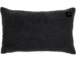 Warmpi® Draadloos Warmtekussen 30x50cm – Incl. 10.000mAh Powerbank – Infrarood Elektrisch Kussen met 3 Warmtestanden – Teddy Donkergrijs – USB & Netstroom – 3m Kabel