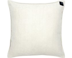 Warmpi® Draadloos Warmtekussen incl Warmpi® Powerbank (10.000mah) - Chenille Wit - Elektrisch Verwarmd sierkussen heeft ook kabel van 3m voor opwarming via stopcontact of USB Poort - 3 standen - Afmeting 45x45cm - oplaadbaar infrarood kussen