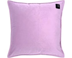 Warmpi® Draadloos Warmtekussen incl. Warmpi® Powerbank (10.000mah) - Fluweel - Lila / Paars - Elektrisch verwarmd sierkussen met geïntegreerde kabel van 3m voor opwarming via stopcontact of USB Poort - 3 standen - Kussen 45x45 cm - Zachte Velvet stof