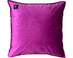 Warmpi® Draadloos Warmtekussen incl. Warmpi® Powerbank (10.000mah) - Fluweel Paars - Elektrisch verwarmd sierkussen met geïntegreerde kabel van 3m voor opwarming via stopcontact of USB Poort - 3 standen - Kussen 45x45 cm - Zachte Velvet stof / Purple