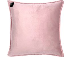 Warmpi® Draadloos Warmtekussen incl. Warmpi® Powerbank (10.000mah) - Fluweel Roze - Elektrisch verwarmd sierkussen met geïntegreerde kabel van 3m voor opwarming via stopcontact of USB Poort - 3 standen - Kussen 45x45 cm - Zachte Velvet stof