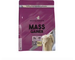 Accelerate Nutrition - 1000 gram - Mass Gainer Vanille – Hoogwaardige Gewichtstoename Shake voor Spiergroei en Herstel