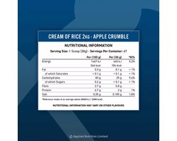 Applied Nutrition - Cream of Rice (Toffee Biscuit - 2000 gram)
