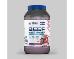 Beef Mass Gainer Frozen Berries – 3.13 kg – Applied Nutrition – Hoogwaardige Spiermassa Gainer – 42g Eiwit per Portie – Lactosevrij - Weight Gainer