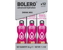 Bolero Sticks (12x3g) Banana & Strawberry - Intra- & Post-Workout - Intra-Workout
